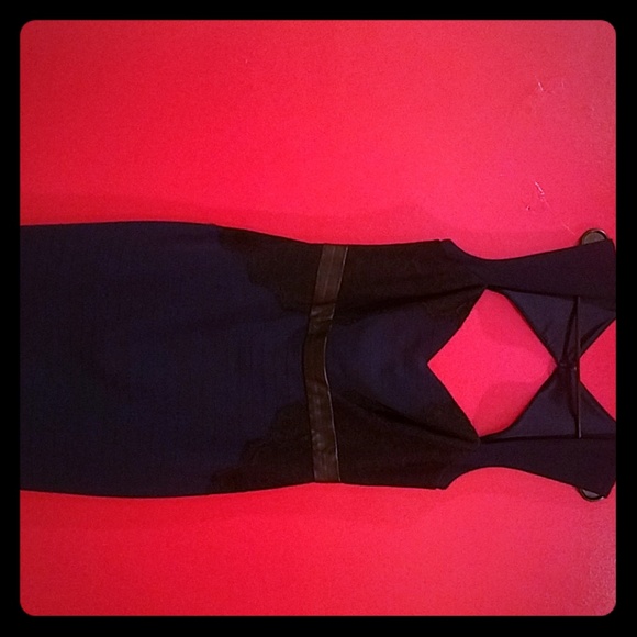 Navy Blue/ Black cocktail Dress - Picture 1 of 7